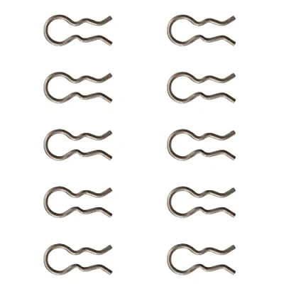 Afbeelding van 10 x veerklemmen, vork voor 4 mm drukslangconnector, compatibel met Philips Saeco Krups Miele Bosch Gaggia Siemens koffiezetapparaat van Snapworld Kaffee