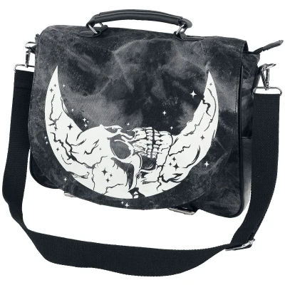 Afbeelding van Banned CHANTERS Gothic Schoudertas messengertas Grijs (bxhxd) ca. 38cm x 28cm 10,5cm