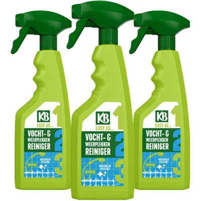 Afbeelding van 3x KB Easy Vocht &amp; Weerplekken Reiniger Spray 500 ml