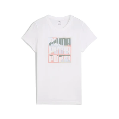 Afbeelding van Puma Graphics Mountain Tshirt print, Dames, Maat: Small, White