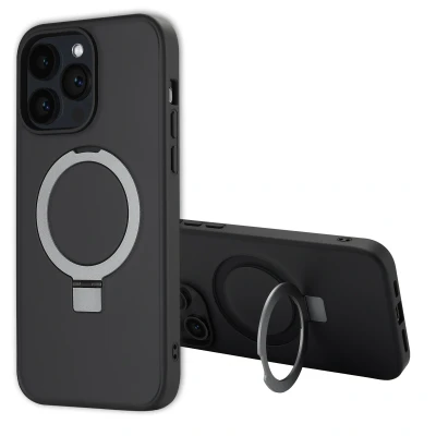 Afbeelding van Apple iPhone 14 Pro Max MagSafe Hoesje Kunststof Accezz Hardcase/Backcover Zwart Telefoonhoesje Shockproof/Valbescherming