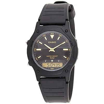 Afbeelding van Casio AW 49HE 1A unisex horloge 42 mm Zwart