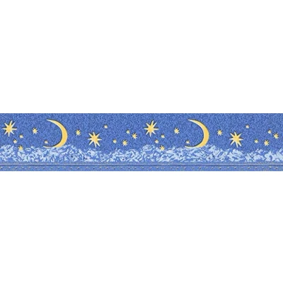Afbeelding van A.S. Création Borders 10 randen 5,00 m x 0,13 blauw geel Made in Germany 911612 9116 12