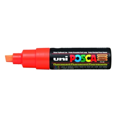 Afbeelding van uni ball Paint Marker op waterbasis Posca PC 8K fluo oranje 6 stuks