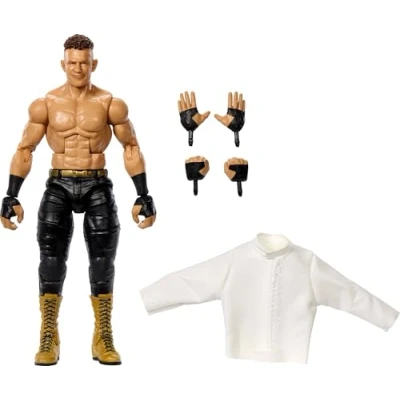 Afbeelding van Mattel WWE Elite actiefiguur en accessoires, 6&quot; Collectible Channing &quot;Stacks&quot; Lorenzo met 25 scharnierpunten, levensechte look verwisselbare handen