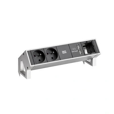 Afbeelding van Bachmann, Stekkerdoos, DESK2 2xUTE/Frans, 1xUSB &amp; (2 x, CEE 7/5, 7/3, 0.20 m)
