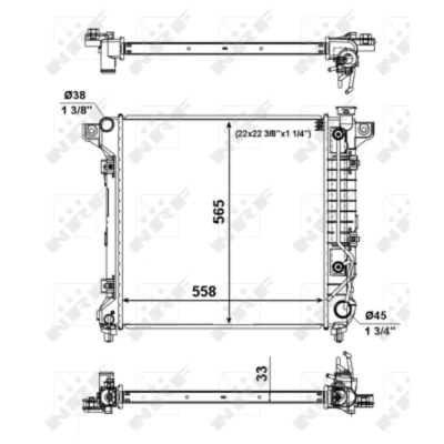 Afbeelding van NRF Radiateur 56023
