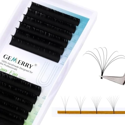 Afbeelding van Wimperverlenging Easy Fan Volume 0.07 C krul 8 14mm mix Natuurlijke Auto wimpers Extensions Self Fanning Nerts Russisch Volume(0.07 curl 14mm)