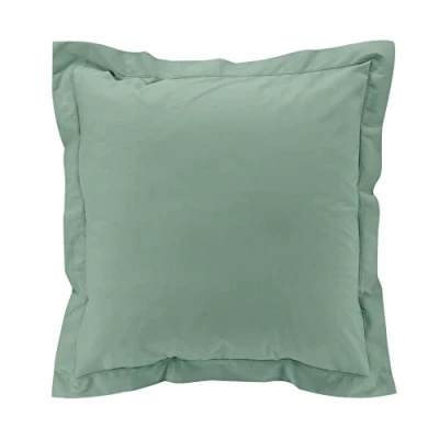 Afbeelding van douceur d&#039;intérieur, Kussensloop met opstaande zoom (63 x 63 cm), lindepercal, 100% katoen percal