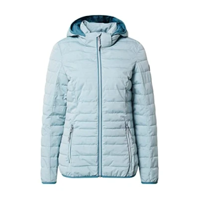 Afbeelding van G.I.G.A. DX Women&#039;s Casual functioneel jack in donslook met afritsbare capuchon Uyaka Stripe, light petrol, 40, 34313 000
