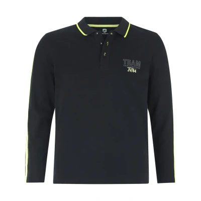 Afbeelding van Jan Vanderstorm Poloshirt, Heren, Maat: Large, Schwarz