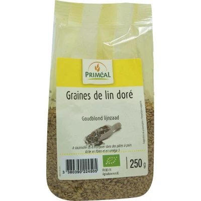 Afbeelding van Primeal Lijnzaad goudblond 250 g