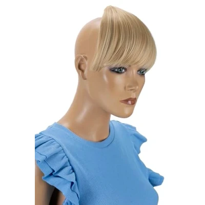 Afbeelding van CAISHA Clip In Verlenging Haarverlenging Pony Voorhoofd Franje Natuurlijk Haarstukje Blonde Mix HF2