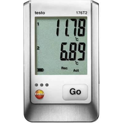 Afbeelding van testo 176 T2 Temperatuur datalogger Te meten grootheid: 50 tot +400 C
