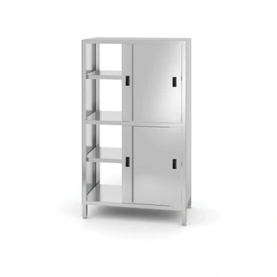 Afbeelding van Doorgangskast Met Tussenblad En Schuifdeuren HENDI Kitchen Line 1000x600x(H)1800mm 811108 Horeca &amp; Professioneel