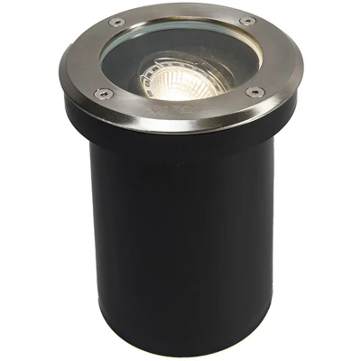 Afbeelding van QAZQA Set van 5 buiten grondspots RVS IP65 Delux