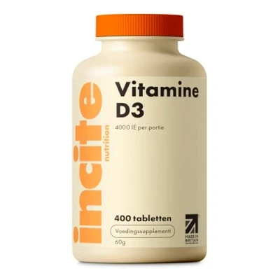 Afbeelding van Vitamine D 4000iu 400 Premium Makkelijk in te Nemen Vitamin D3 Micro Tabletten Eenmaaldaags Hoogwaardige Cholecalciferol VIT Vegetarisch Supplement Gemaakt het VK door Incite Nutrition