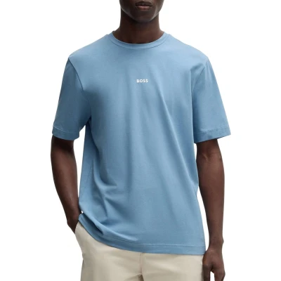 Afbeelding van BOSS Tchup Tshirt basic, Heren, Maat: Small, Open blue