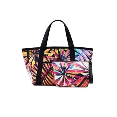 Afbeelding van Desigual Tropical Beach Merida Shopper, Dames, Maat: One Size, Blazing