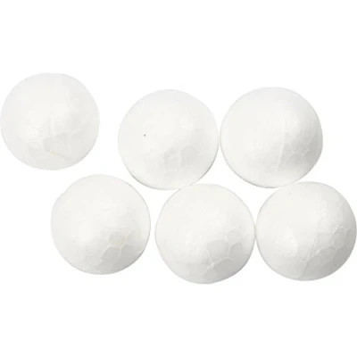 Afbeelding van Ballen Piepschuim Styropor Wit Dia: 1,5cm, 15mm Creotime 200 stuks