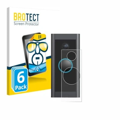 Afbeelding van BROTECT Screenprotector voor Ring Video Doorbell Wired Folie Beschermfolie transparant (6 Stuks)