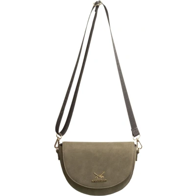 Afbeelding van Sansibar Schoudertas Saddle Bag Olive Olijfgroen