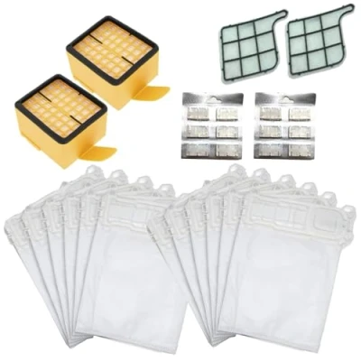 Afbeelding van DL SERVICE Kit voor Kobold VK 135/136 12 zakjes geurstokjes 2 HEPA filters motorfilters reiniging en onderhoud compatibel