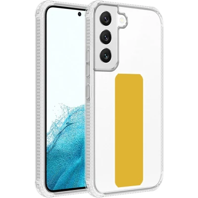 Afbeelding van Cadorabo Hoesje geschikt voor Samsung Galaxy S22 PLUS Cover in GEEL Beschermhoes TPU silicone Case met houder