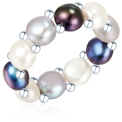 Afbeelding van Valero Pearls Parel Ring Gekweekte zoetwaterparels in Gekleurd