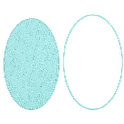Afbeelding van Nellie&#039;s Choice Stamping Die Ovaal Bloemen STAD007 83x133mm