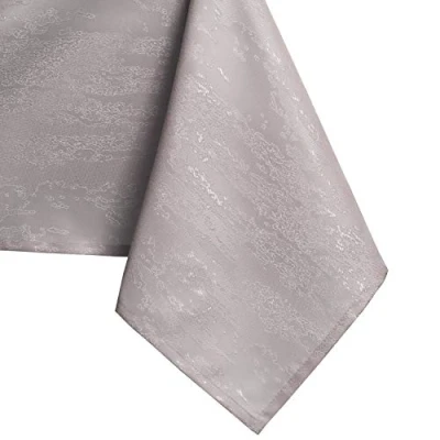 Afbeelding van AmeliaHome Tafelkleed ovaal 140 x 180 cm lotuseffect waterafstotend slangenhuidpatroon Vesta poederroze 43339