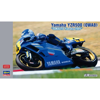 Afbeelding van 1:12 Hasegawa 21768 Yamaha YZR500 0WA8 Sonauto 1989 Motorfiets Plastic Modelbouwpakket