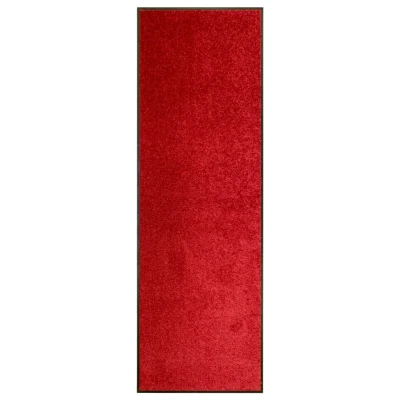 Afbeelding van Deurmat wasbaar 60x180 cm rood