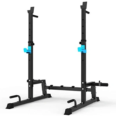 Afbeelding van JX fitness Squat Rack Multifunctioneel halterrek, in hoogte verstelbare diphouder, voor thuis, gewichtheffen, bench press dipstation, draagbaar halterrek push up krachttraining