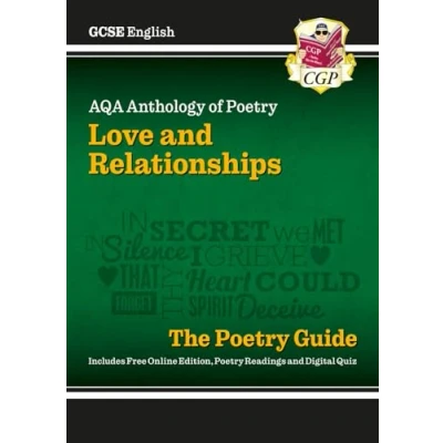 Afbeelding van GCSE English AQA Poetry Guide Love &amp; Relationships Anthology inc. Online Edn, Audio Quizzes