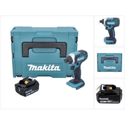 Afbeelding van Makita DTD 152 M1J 18V Li Ion accu slagmoersleutel in Makpac met 1x 4.0 Ah accu, zonder oplader