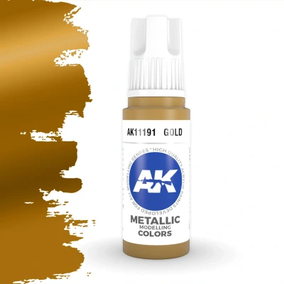 Afbeelding van Gold Metallic Modelling Colors 17ml AK11191