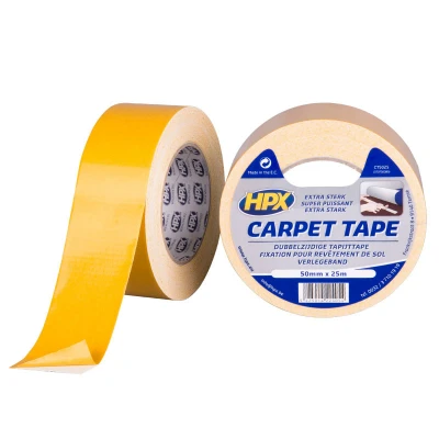 Afbeelding van HPX Dubbelzijdige Tapijttape Wit 50mm x 25mm