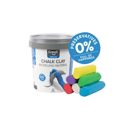 Afbeelding van Stoepkrijtklei Creall 6 stuks kleuren à 125 gram