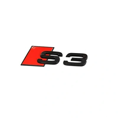Afbeelding van Audi 8Y0071804 belettering S3 zwart Tuning Exclusive Black Edition Embleem