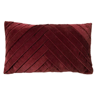 Afbeelding van Dutch Decor FEMM Sierkussen 30x50 cm velvet effen kleur Merlot rood