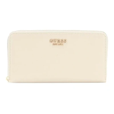 Afbeelding van GUESS Portemonnee Laurel SLG Cheque Organizer Bone Crème