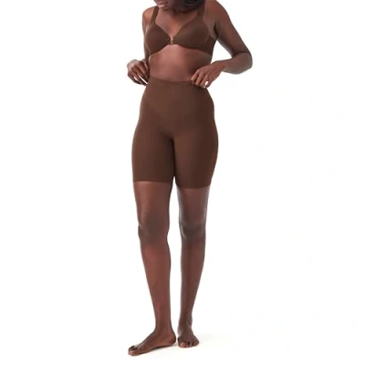 Afbeelding van SPANX Shapewear voor dames Tummy Control Power Short (normale en grote maten), Chestnut Brown, L