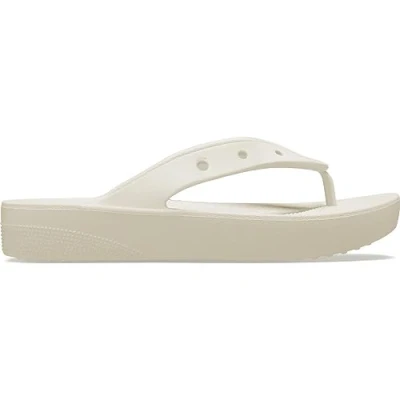 Afbeelding van Crocs Classic Platform Flip W Flipflop voor dames, Bone., 38/39 EU