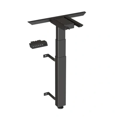 Afbeelding van WallDesk Zwart Elektrische Zit Sta Muurtafel