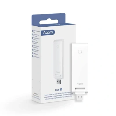 Afbeelding van Aqara Smart Hub E1 (2,4 GHz Wi Fi Vereist), aangedreven door USB A, klein van omvang, Zigbee 3.0, functioneert als versterker (Hotspot), ondersteunt HomeKit, Alexa, Google Assistant, IFTTT