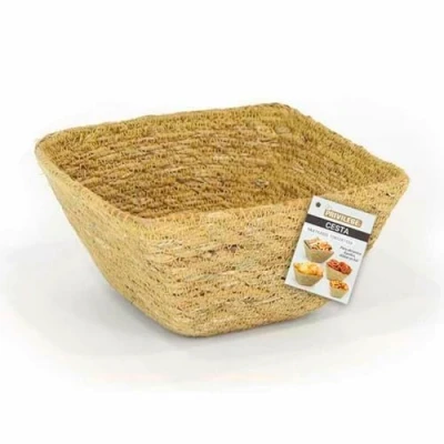 Afbeelding van Veelzijdige mand Privilege Zeegras Vierkant 12 x 7 cm (24 Stuks)