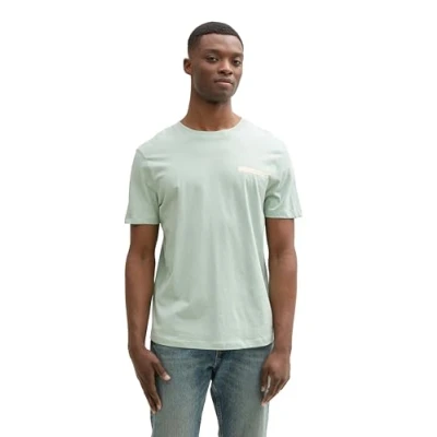 Afbeelding van TOM Tailor Denim Tshirt basic, Heren, Maat: XS, Fresh mint green