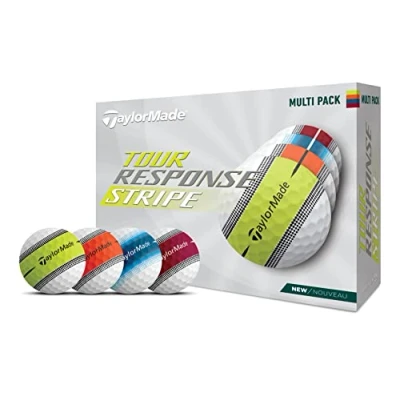 Afbeelding van TaylorMade Golf Tour Response Stripe Ball Multi Pack Dozijn, Wit