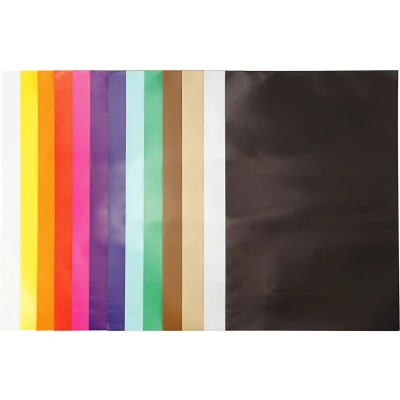 Afbeelding van Creotime Glanspapier 100 stuks 32 x 38 cm multicolor